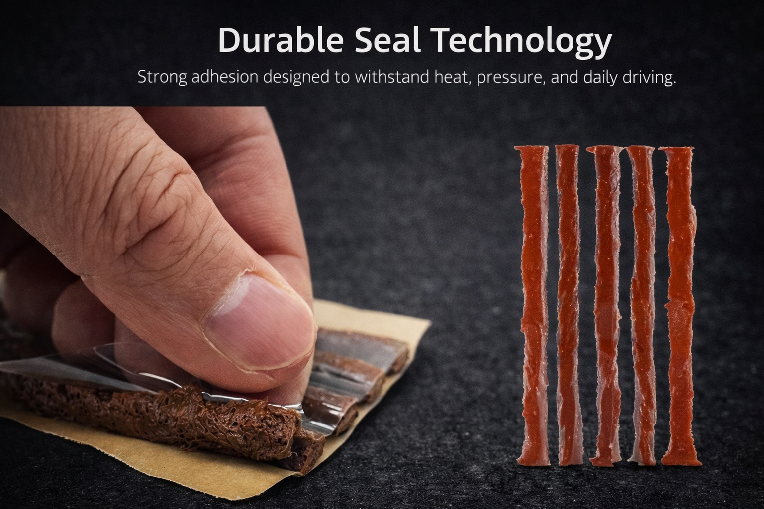 Compact Tire Plug Repair Kit for Cars & SUVs