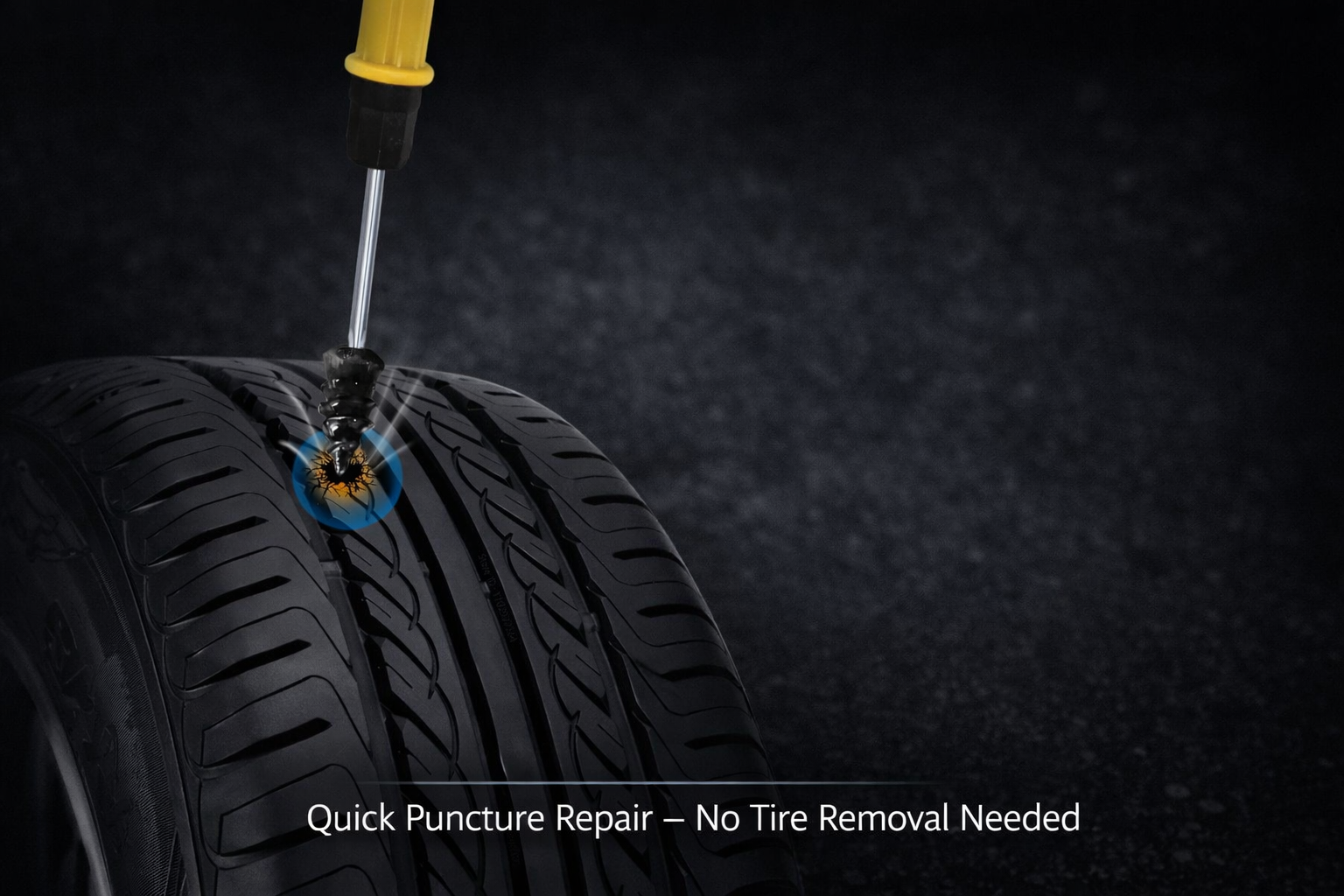 Compact Tire Plug Repair Kit for Cars & SUVs